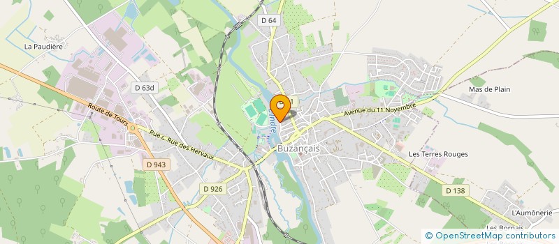 localisation de l'entreprise MONSIEUR GUILLAUME FORESTIER à BUZANCAIS