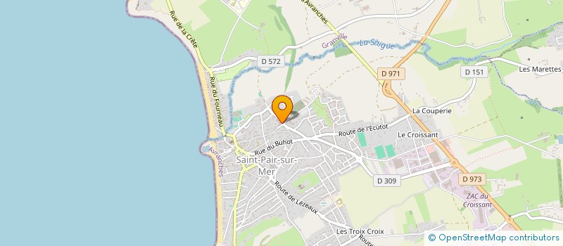 localisation de l'entreprise MONSIEUR GUILLAUME FOSSEY  SAINT-PAIR-SUR-MER