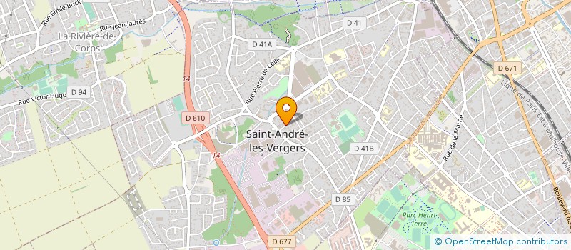 localisation de l'entreprise MONSIEUR GUILLAUME FOUDRAIN à SAINT-ANDRE-LES-VERGERS