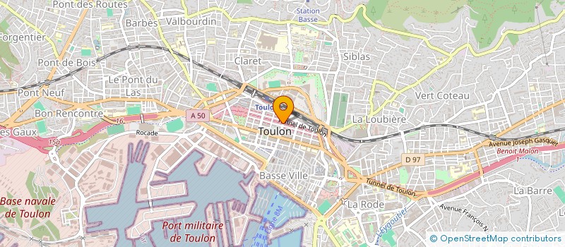 localisation de l'entreprise MONSIEUR GUILLAUME FOURET  TOULON