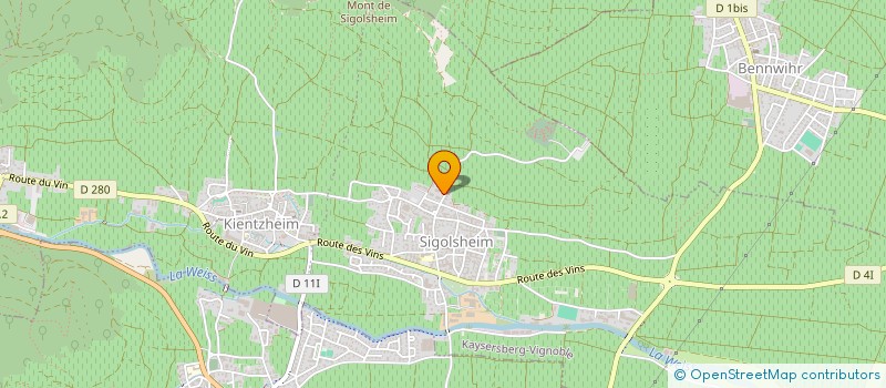 localisation de l'entreprise MONSIEUR GUILLAUME FREMY  KAYSERSBERG VIGNOBLE