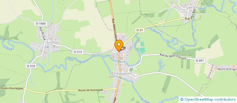 localisation de l'entreprise MONSIEUR GUILLAUME GABRION  ETREAUPONT