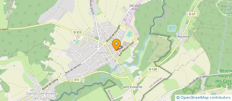 localisation de l'entreprise MONSIEUR GUILLAUME GALBON  GASNY