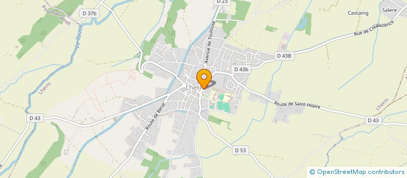 localisation de l'entreprise MONSIEUR GUILLAUME GALY à LHERM