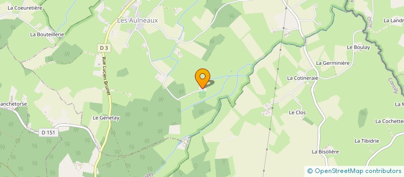 localisation de l'entreprise MONSIEUR GUILLAUME GANIVET  LES AULNEAUX