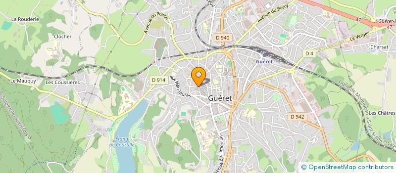 localisation de l'entreprise MONSIEUR GUILLAUME GARAT à GUERET