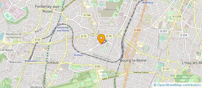 localisation de l'entreprise MONSIEUR GUILLAUME GARZOLI à SCEAUX