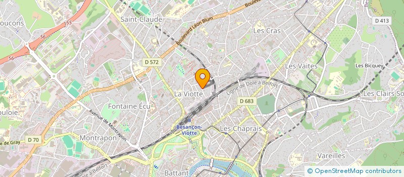 localisation de l'entreprise MONSIEUR GUILLAUME GAUCHE  BESANCON