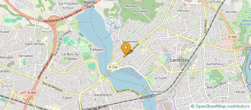 localisation de l'entreprise MONSIEUR GUILLAUME GAUDEL  LANESTER