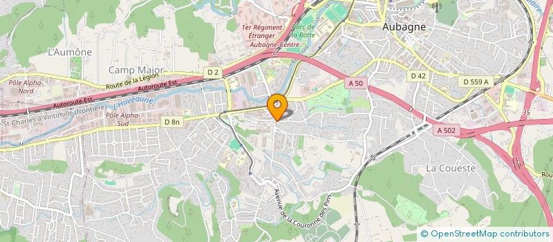 localisation de l'entreprise MONSIEUR GUILLAUME GAUDIN  AUBAGNE