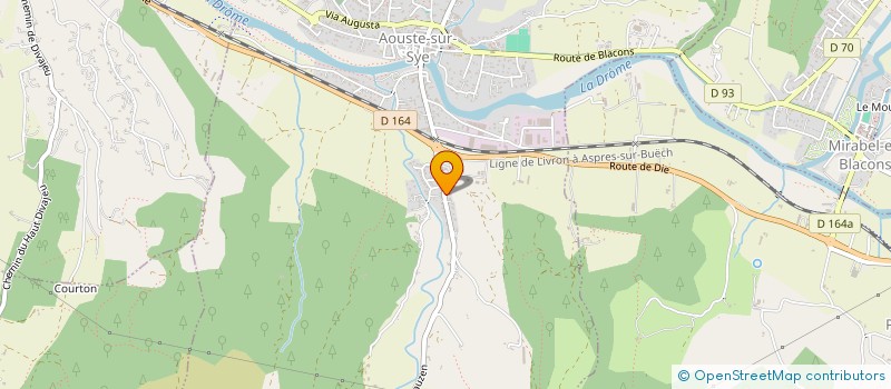 localisation de l'entreprise MONSIEUR GUILLAUME GAUMONT  AOUSTE-SUR-SYE