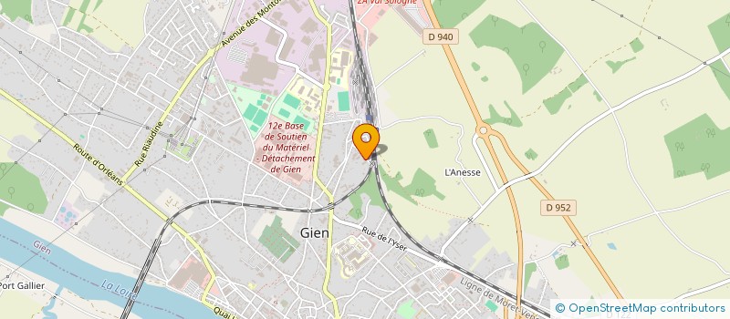 localisation de l'entreprise MONSIEUR GUILLAUME GAURY à GIEN