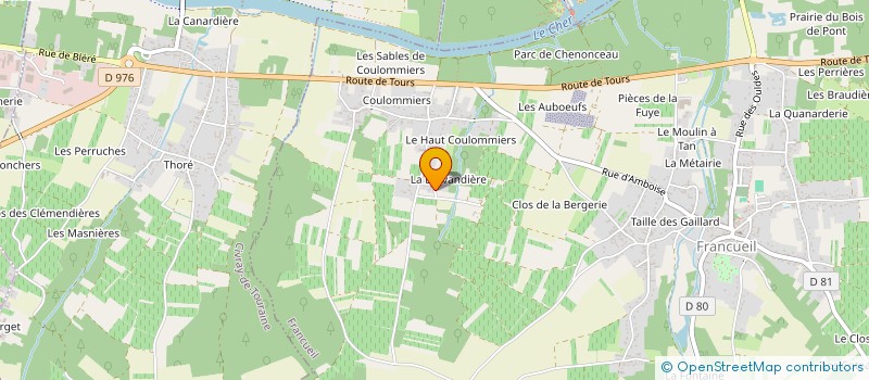 localisation de l'entreprise MONSIEUR GUILLAUME GAUTHIER  FRANCUEIL