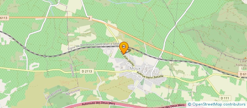 localisation de l'entreprise MONSIEUR GUILLAUME GAVEN  MOUX