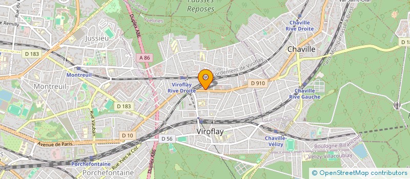 localisation de l'entreprise MONSIEUR GUILLAUME GAZENGEL  VIROFLAY