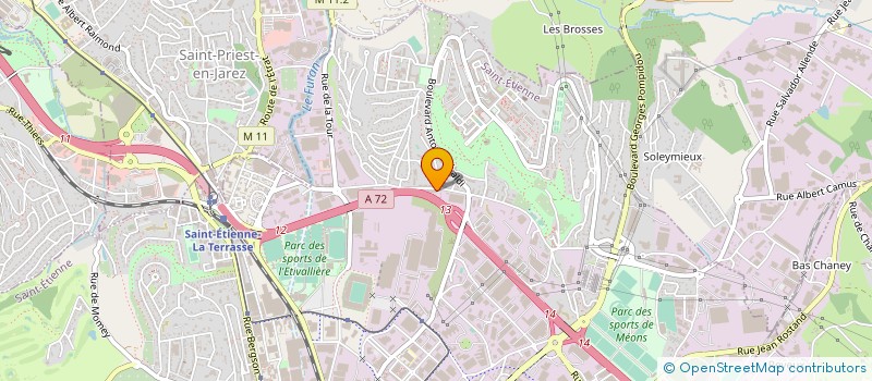 localisation de l'entreprise MONSIEUR GUILLAUME GENEVRIER  SAINT-ETIENNE