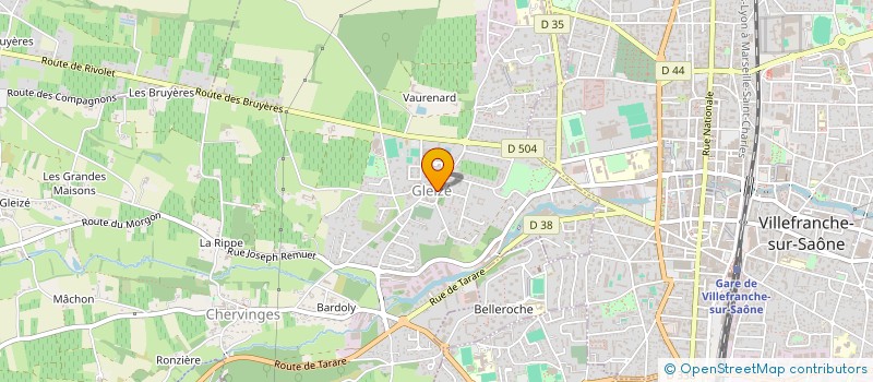 localisation de l'entreprise MONSIEUR GUILLAUME GENTHIALON  GLEIZE