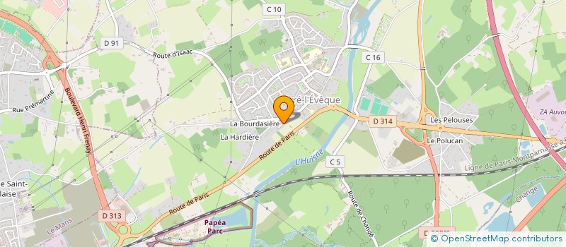 localisation de l'entreprise MONSIEUR GUILLAUME GEOFFROY  YVRE-L'EVEQUE