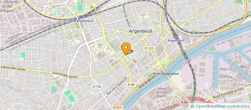 localisation de l'entreprise MONSIEUR GUILLAUME GEORGE  ARGENTEUIL