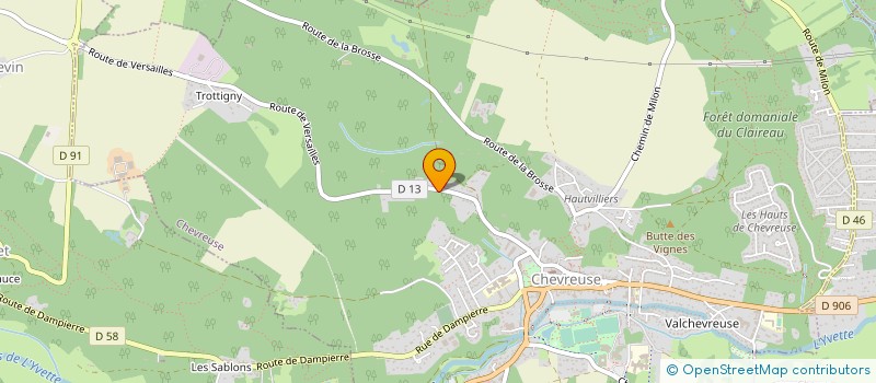 localisation de l'entreprise MONSIEUR GUILLAUME GERARD  CHEVREUSE