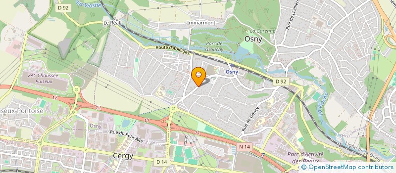 localisation de l'entreprise MONSIEUR GUILLAUME GERARDIN  OSNY