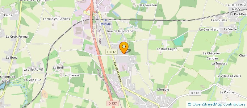 localisation de l'entreprise MONSIEUR GUILLAUME GERMAIN  MINIAC-MORVAN