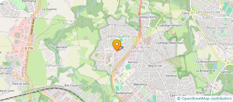 localisation de l'entreprise MONSIEUR GUILLAUME GESLIN  VANNES