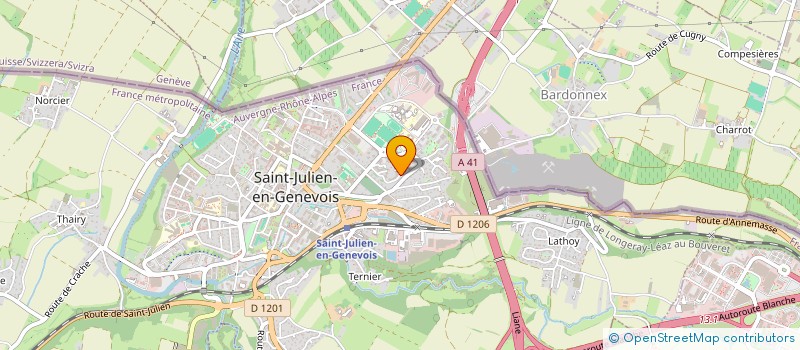 localisation de l'entreprise MONSIEUR GUILLAUME GEVREY  SAINT-JULIEN-EN-GENEVOIS