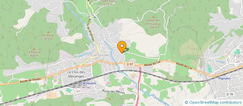 localisation de l'entreprise MONSIEUR GUILLAUME GIACCHI  CARNOULES