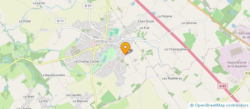 localisation de l'entreprise MONSIEUR GUILLAUME GIBBE  LE BIGNON