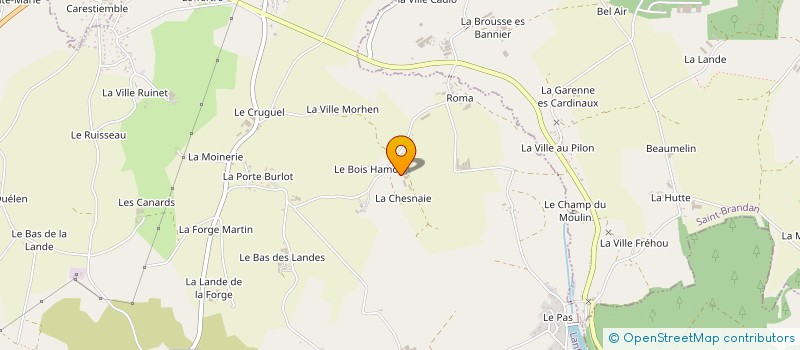 localisation de l'entreprise MONSIEUR GUILLAUME GILLARD  LANFAINS