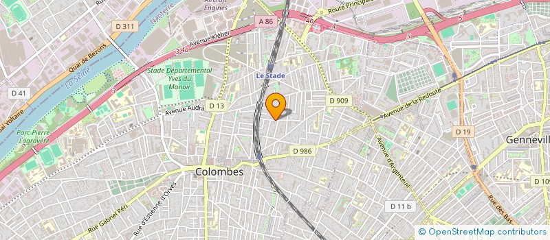 localisation de l'entreprise MONSIEUR GUILLAUME GILLES à COLOMBES