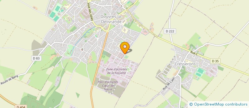 localisation de l'entreprise MONSIEUR GUILLAUME GILLES  DOUVRES-LA-DELIVRANDE