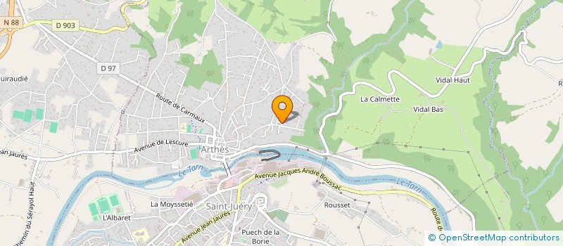 localisation de l'entreprise MONSIEUR GUILLAUME GISCLARD  ARTHES