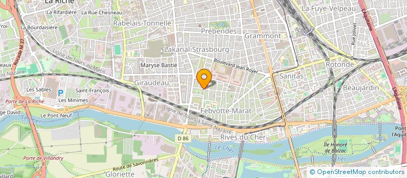 localisation de l'entreprise MONSIEUR GUILLAUME GLEIZE  TOURS