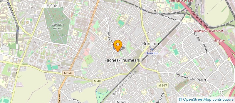 localisation de l'entreprise MONSIEUR GUILLAUME GLORIEUX à FACHES-THUMESNIL