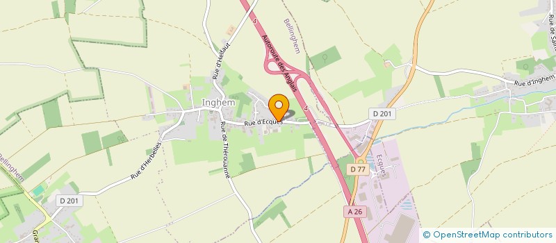 localisation de l'entreprise MONSIEUR GUILLAUME GODART  BELLINGHEM