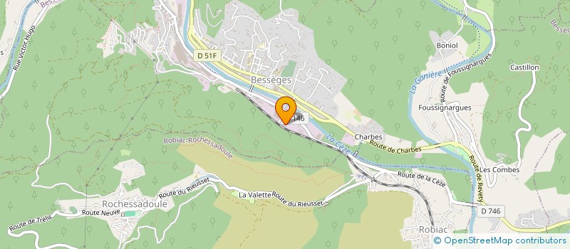 localisation de l'entreprise MONSIEUR GUILLAUME GODFRIN  BESSEGES