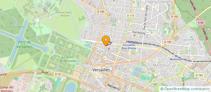 localisation de l'entreprise MONSIEUR GUILLAUME GOMBART à VERSAILLES