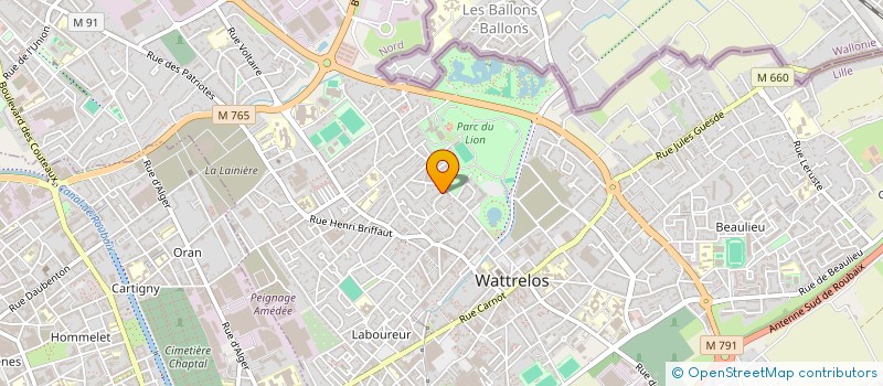 localisation de l'entreprise MONSIEUR GUILLAUME GOMICHON  WATTRELOS