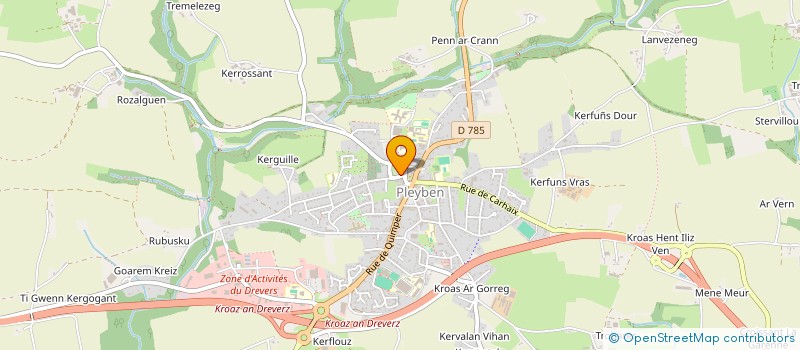 localisation de l'entreprise MONSIEUR GUILLAUME GONIDEC  PLEYBEN