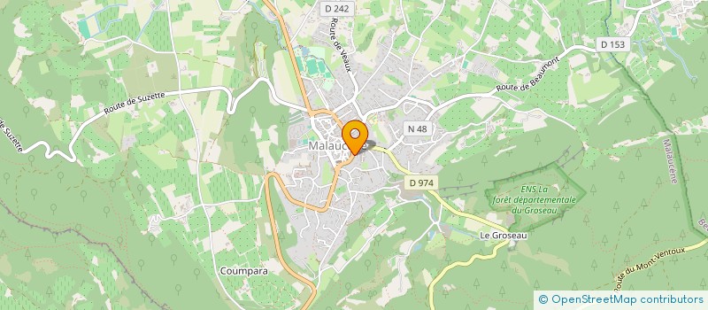 localisation de l'entreprise MONSIEUR GUILLAUME GOSSE  MALAUCENE