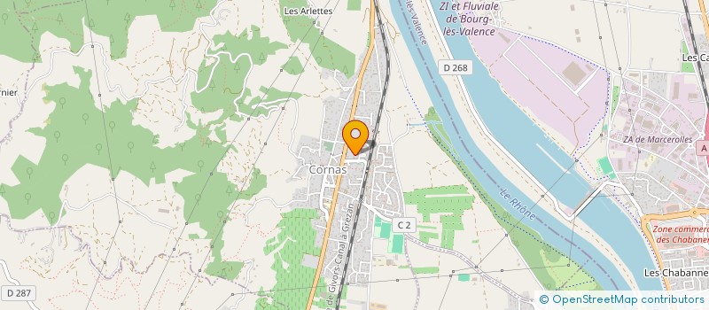 localisation de l'entreprise MONSIEUR GUILLAUME GOUNON  CORNAS