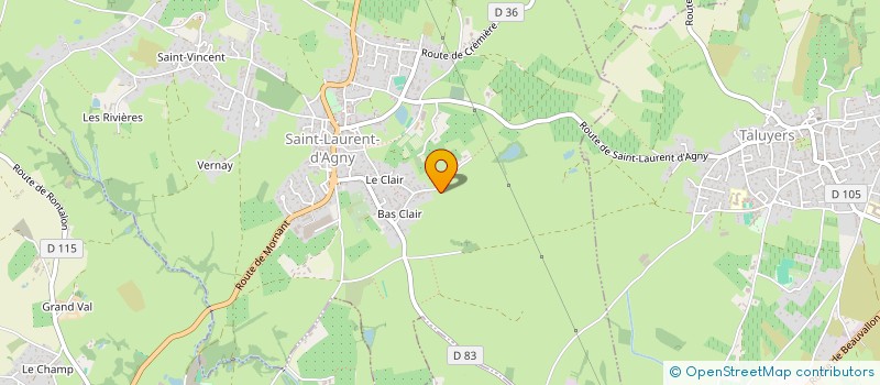 localisation de l'entreprise MONSIEUR GUILLAUME GOURDON  SAINT-LAURENT-D'AGNY