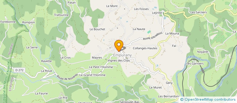 localisation de l'entreprise MONSIEUR GUILLAUME GRAND à LAMASTRE