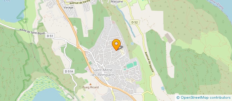 localisation de l'entreprise MONSIEUR GUILLAUME GRAVA  SAINT-MITRE-LES-REMPARTS