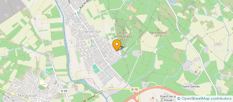 localisation de l'entreprise MONSIEUR GUILLAUME GRECH  LIGNAN-SUR-ORB