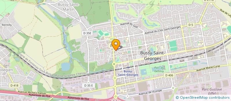 localisation de l'entreprise MONSIEUR GUILLAUME GRIERE  BUSSY-SAINT-GEORGES