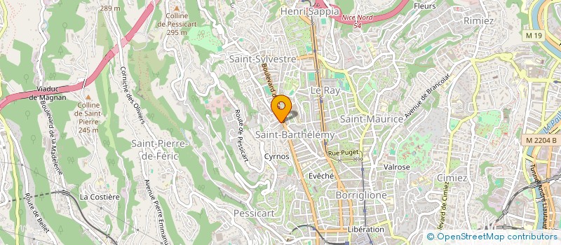 localisation de l'entreprise MONSIEUR GUILLAUME GRIMAUD  NICE