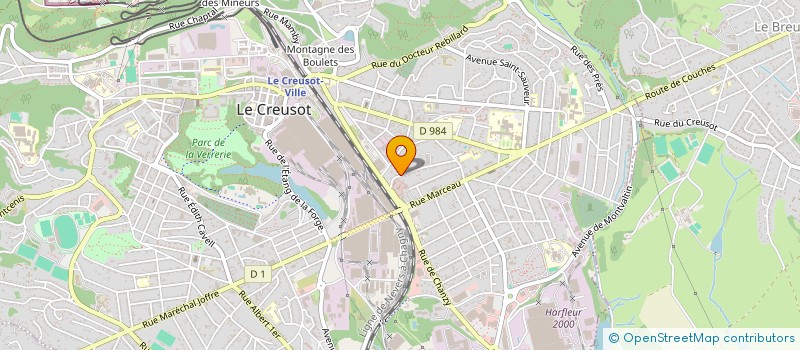 localisation de l'entreprise MONSIEUR GUILLAUME GROSJEAN  LE CREUSOT